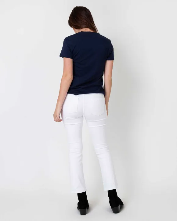 Short-Sleeved Deep-V Tee