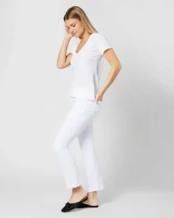 Short-Sleeved Deep-V Tee
