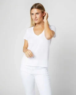 Short-Sleeved Deep-V Tee