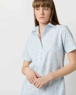 Short-Sleeved Popover Dress