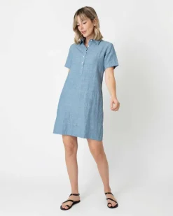Short-Sleeved Popover Dress