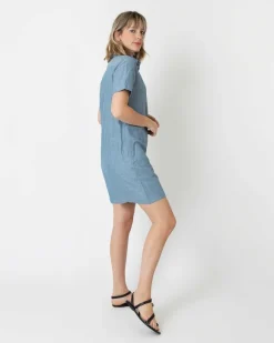 Short-Sleeved Popover Dress