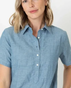 Short-Sleeved Popover Dress
