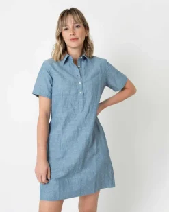 Short-Sleeved Popover Dress
