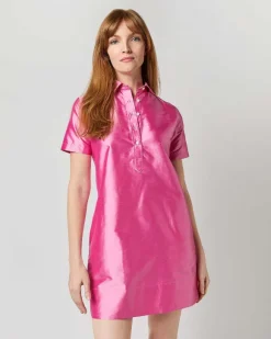 Short-Sleeved Popover Dress