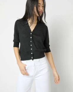 Short-Sleeved Rosie V-Neck Cardigan