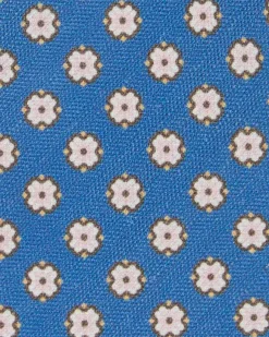 Silk/Linen Print Tie