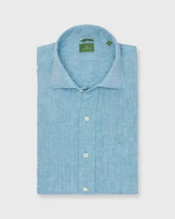 Slim-Fit Spread Collar Sport Shirt