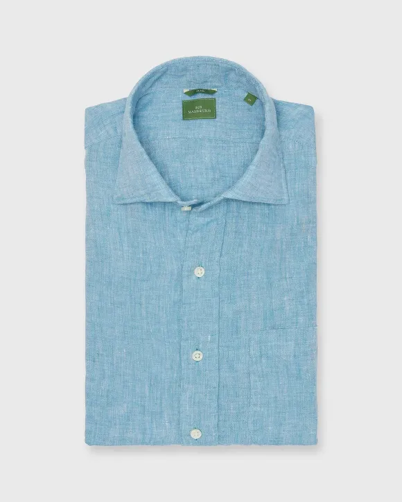 Slim-Fit Spread Collar Sport Shirt