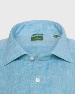 Slim-Fit Spread Collar Sport Shirt