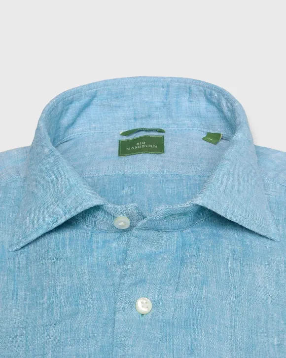 Slim-Fit Spread Collar Sport Shirt