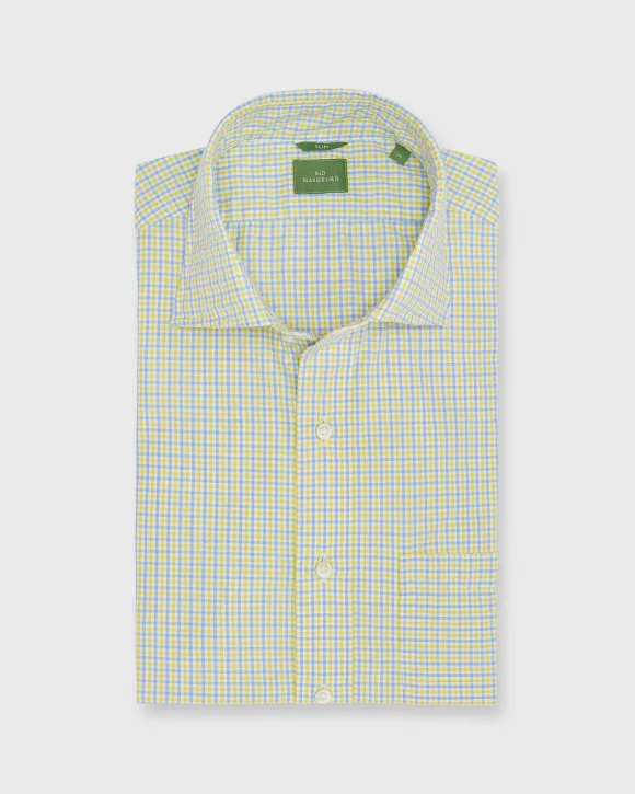 Slim-Fit Spread Collar Sport Shirt