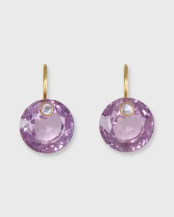 Small Round Gem Earrings