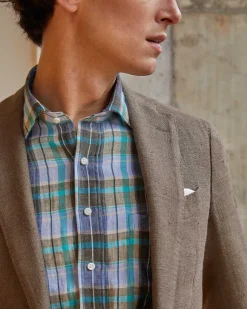 Spread Collar Popover Sport Shirt
