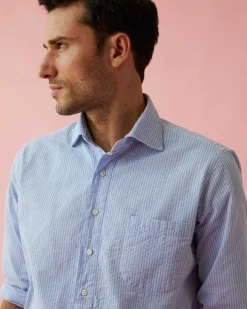Spread Collar Popover Sport Shirt
