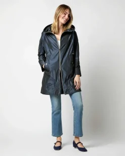Techno Taffeta A-Line Parka