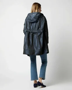 Techno Taffeta A-Line Parka