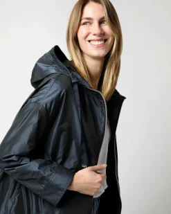 Techno Taffeta A-Line Parka