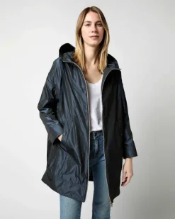 Techno Taffeta A-Line Parka