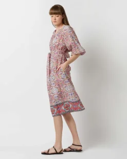 Trapunto Blouson Dress