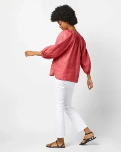 Trapunto Blouson Top
