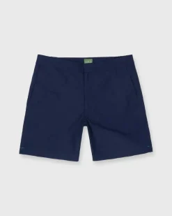 Zip-Front Mid-Length Swim Short