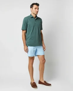 Zip-Front Mid-Length Swim Short