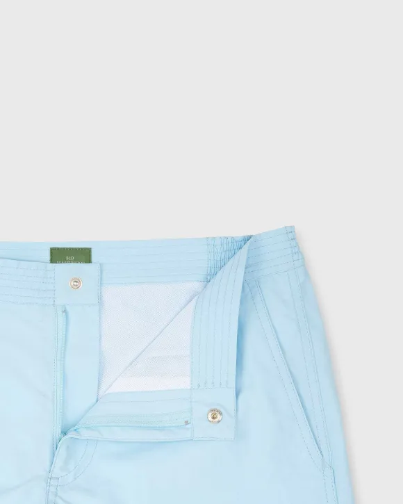 Zip-Front Mid-Length Swim Short