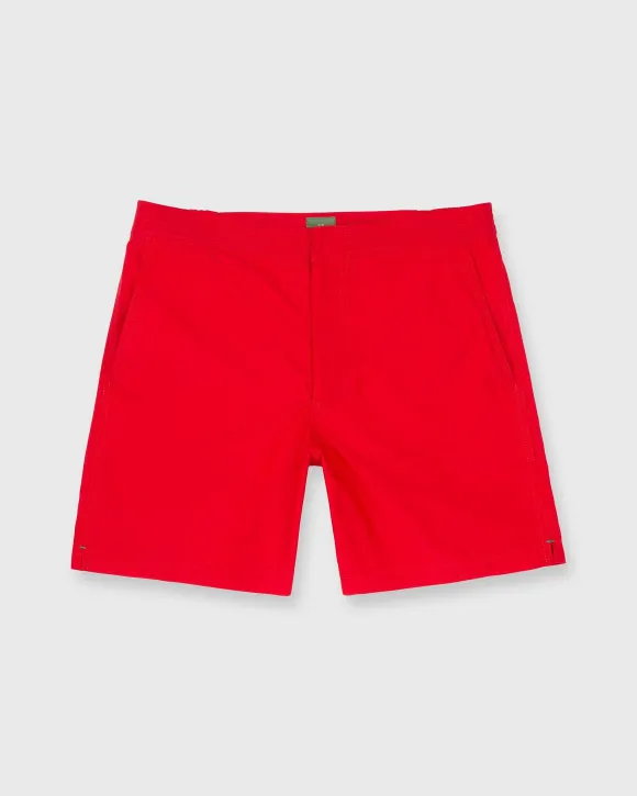 Zip-Front Mid-Length Swim Short