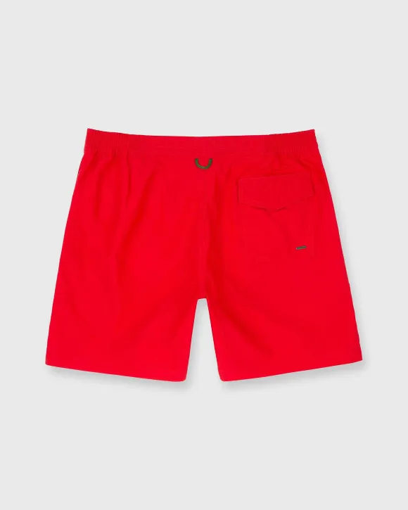 Zip-Front Mid-Length Swim Short