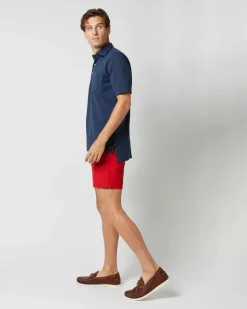 Zip-Front Mid-Length Swim Short