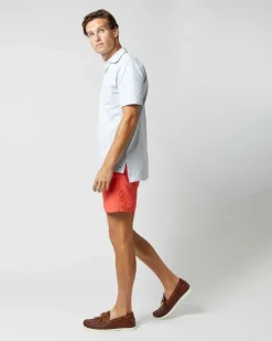 Zip-Front Mid-Length Swim Short