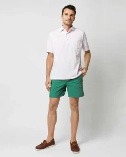 Zip-Front Mid-Length Swim Short