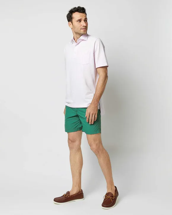 Zip-Front Mid-Length Swim Short