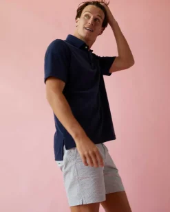 Zip-Front Mid-Length Swim Short