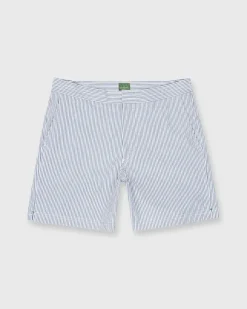 Zip-Front Mid-Length Swim Short
